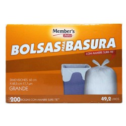 BOLSA BLANCA P/BASURA