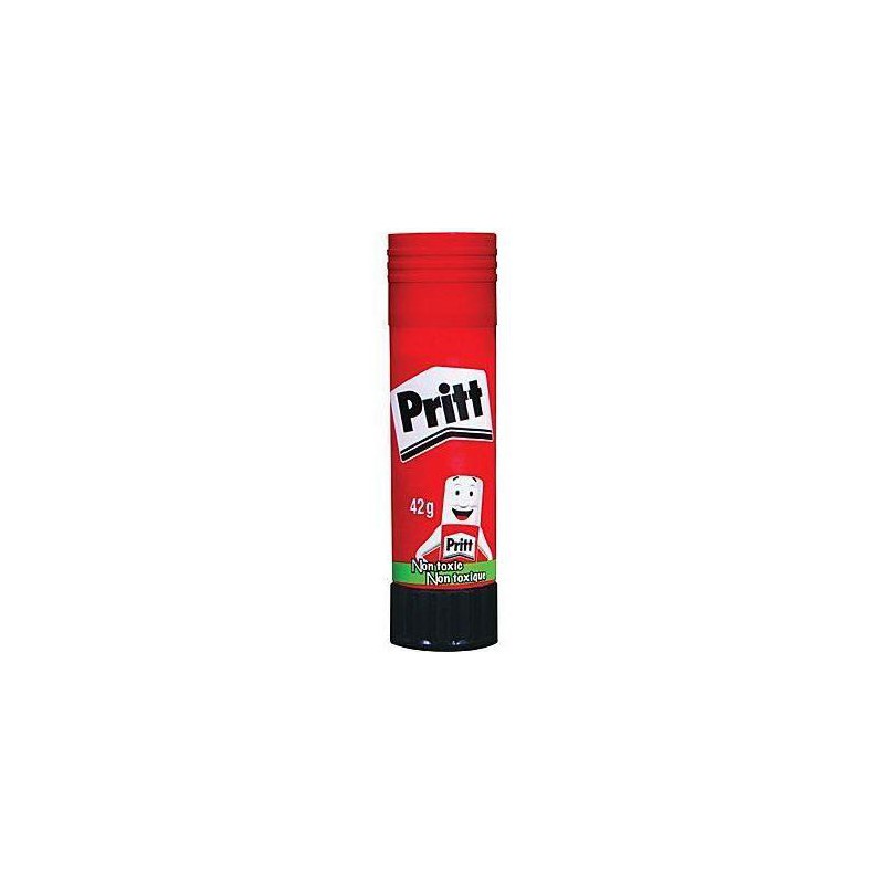 Pritt PS22 - Pegamento en barra (22 gm, no tóxico, lavable, color rojo, 12  unidades)